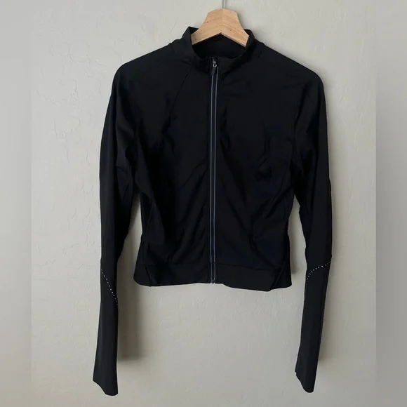 Lululemon Final Mile Jacket Black Reflective Running 8